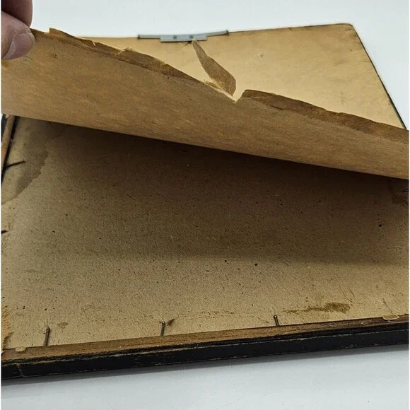 Vtg 1930 Mary Fisher Milkweed Hand Painted Reverse Couple Courting Silhouette - Picture 7 of 11